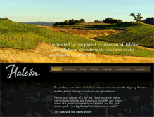Tablet Screenshot of halconvineyards.com